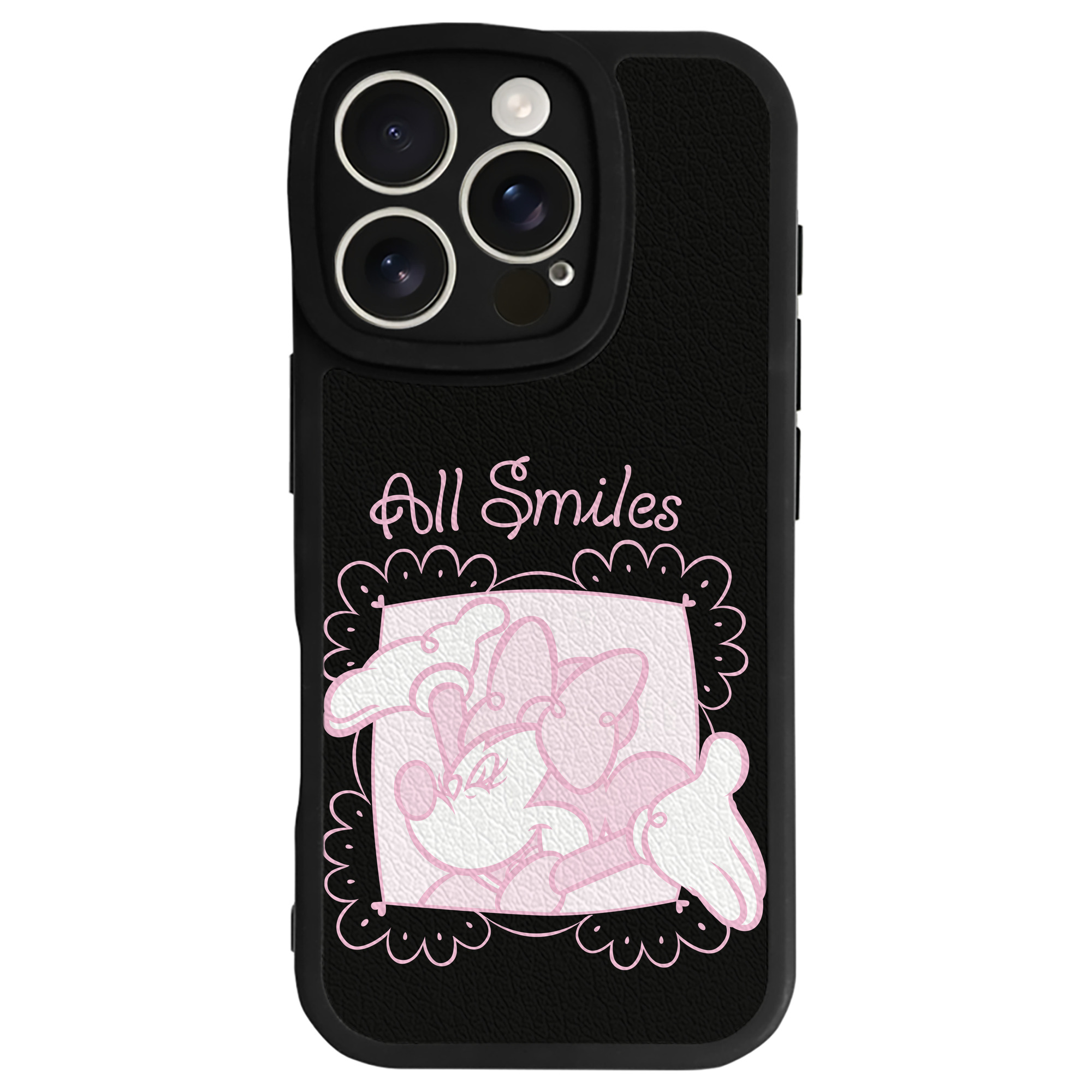（画像用） ミッキーマウス Mickey Mouse 【iPhone 16シリーズ対応】シリコンスマホケース（レザー調） 材質：シリコン